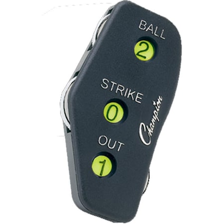 Perfectpitch 3 Wheel Umpire Indicator, Black, 12PK PE3353276